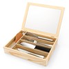 Baderke Silverware Storage Box with Lid Kitchen Drawer Organizer Utensil
