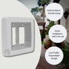 Intermatic WP7200W Low-Profile Extra-Duty Weatherproof 2-Gang Cover, White - Expandable