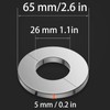 Faucet Escutcheons Stainless Steel Round Escutcheon Plate 1 Inch, Split