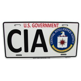 DIGIART INTERNATIONAL CIA CENTRAL INTELLIGENCE AGENCY Metal Novelty Car license Plate Auto Tag