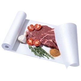 White Butcher Paper Roll Unwaxed Unbleached 17.5 in *50ft Food Grade White Butcher Paper for Smoker Sublimation Barbecue Meat Wrapping