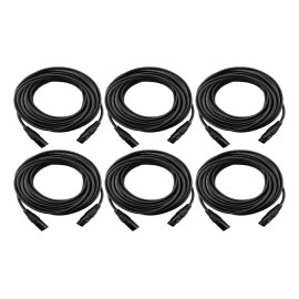 Cable Xlr 10 Metros Balanceado Profesional Markimton 6 Pzas