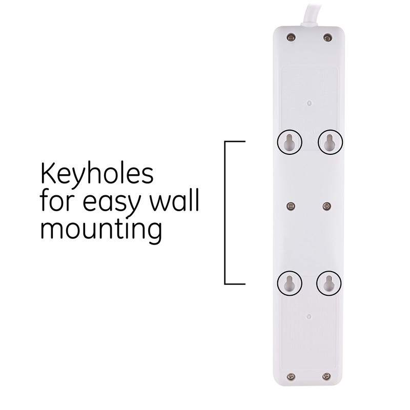 GE 14090 Surge Protector, 4 Outlet 2 USB Ports