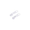 LannuMet 100pcs #3 White Zipper Sliders Zipper Pulls Replacement