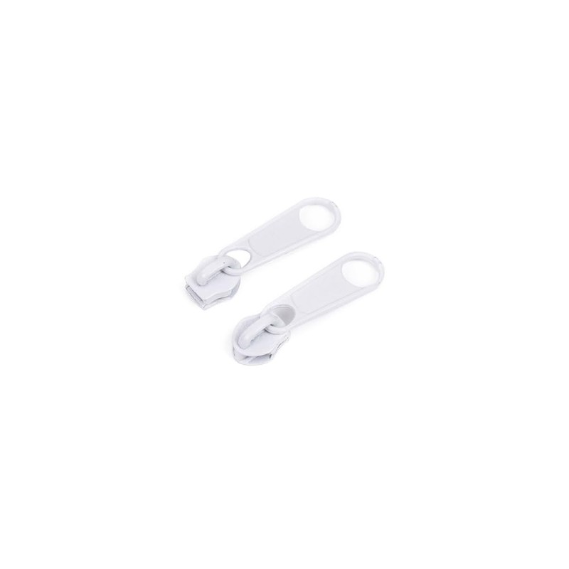 LannuMet 100pcs #3 White Zipper Sliders Zipper Pulls Replacement