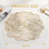 Simulated Flower-Shaped Vinyl Plastic Placemats Set of 6 — Heat