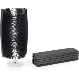 IDL Packaging 8" Flexi-Hex™ Honeycomb Packing Paper Sleeves, S, Black, Pack of 10 - Adaptable to Any Shape Cushioning Packaging with Modern Design - Flexible & Reusable Wrap Bags for Moving