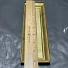 UNFINISHED STAMPED BRASS 9” LONG X 3” WIDE RECTANGLE BACK