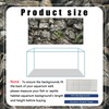 Dtekoj 48X24IN Black Stone Aquarium Background, Rock Fish Reptile Tank