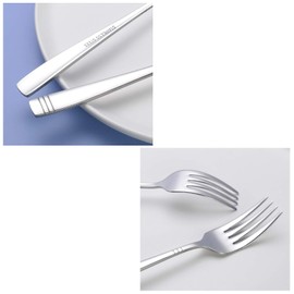 Easymanie Stainless Steel Dessert Fork, 12 Pieces Small Forks Set