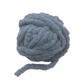 INNDUN Chunky Yarn for Arm Knitting Blanket Grey Chenille Polyester Yarn