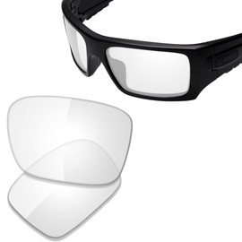 SAUCER Premium Replacement Lenses & Nosepads for Oakley Si Ballistic Det Cord OO9253 Sunglasses, Hd Clear, One Size