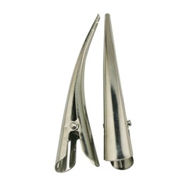 Wuuycoky Hair Clip Color Silvery 81mm In Length without Teeth Pack of 6