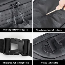 THKFISH Fishing Tackle Bag Fanny Pack Waterproof Waist Bag for Women & Men Portable Fishing Sling Bag Outdoor Fly Fishing Bag