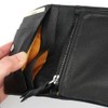 Wachifurudo Dayan Genuine Leather, Super Soft Chip Folding Wallet, Black,