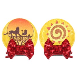 CLGIFT Minnie Baby Ears - Toddler Headband with Lion King Hair Clip