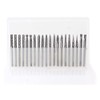 YUFUTOL 20pcs Solid Carbide Burr Set 0.118‘’（3mm）Shank Tungsten Carbide Rotary