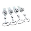 Hsthe Sea 8 Pieces Square Lock Zinc Alloy Cabinet Door