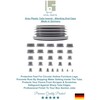 40mm Plastic End Caps, Grey Tube Inserts Bungs, Pack of