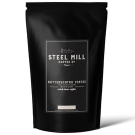 Steel Mill Coffee Co. Butterscotch Toffee Flavored Coffee | 2 LB/Ground/Regular | ORIGIN: Grown in Colombia