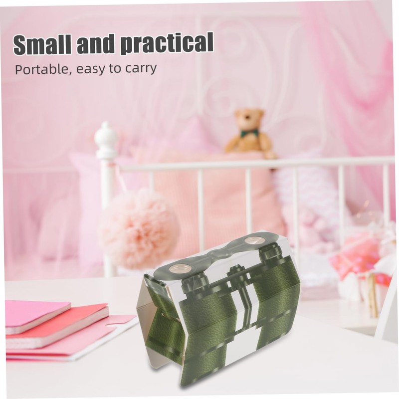 Abaodam 10pcs Telescope Portable Cardboard Binoculars for Outdoor Exploration DIY