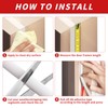 Fingwerk 40 Feet Rubber Weather Stripping Door Seal Strip, Self-Adhesive