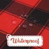 MikiUp Checkered Round Christmas Tablecloth - Waterproof and Washable Gingham
