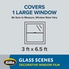 Gila Glass Scenes Crackled Glass Decorative Static Cling Window Film,
