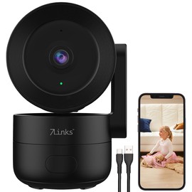 7links 2K IP Security Camera: WiFi 2K Security Camera, Pan/Tilt, Tracking, Siren, Private Mode (Panning Surveillance Camera, Indoor Security Cameras)