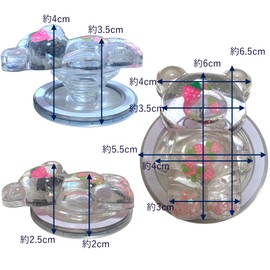 GrandslamEX Compatible Crystal Bear, Magnetic Absorption, Magnet, Folding Smartphone Grip, Sockets, MagSafe, Korean Smartphone Ring, Stand, Grip Tok, Bunker Ring, Smartphone Drop Prevention, Mobile