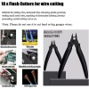 YaeCCC 10Pcs Flush Wire Cable Cutter Diagonal Cutting Plier Set