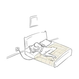 Grounding Pillowcase with Grounding Cord - Materials Organic Cotton and Silver Fiber Natural Wellness