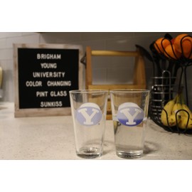BYU Cougars Vaso de pinta que cambia de color