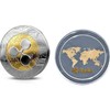 White Isle XRP Ripple Commemorative Coin, Gold and Silver Alloy,