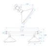 Proox Double Shower Head with Built-in Valve, High Pressure 6