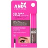 Gel para cejas And Cosmetics: Transparente + Café claro, 24h