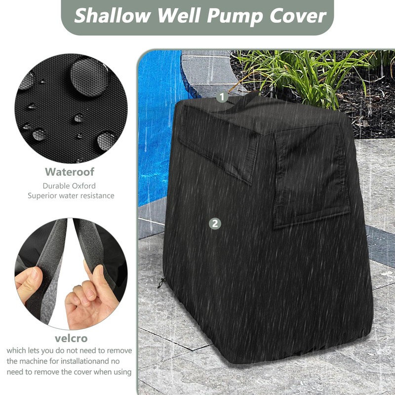 Rileytee Shallow Well Pump Cover for Automatic Water Booster Jet