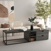 DEYAOPUPU Nesting Coffee Tables Set of 2,Modern Center Coffee Table