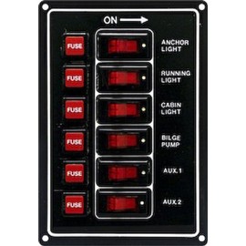 SeaSense Switch Panel 6 Gang