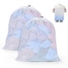 OTraki 2Pcs Mesh Laundry Wash Bag, 40x50cm Mesh Laundry Bag