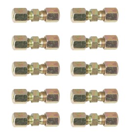 GEARMONSTER 10 pieces brake line connectors, 4.75 mm brake line connector, brake line connector for brake line without flanging connectors, brake pipe fittings without flanging