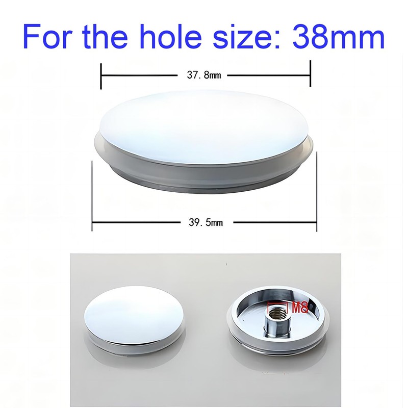 Qrity Sink Drain Plug Stopper, Push Pop-Up Click Clack Plug