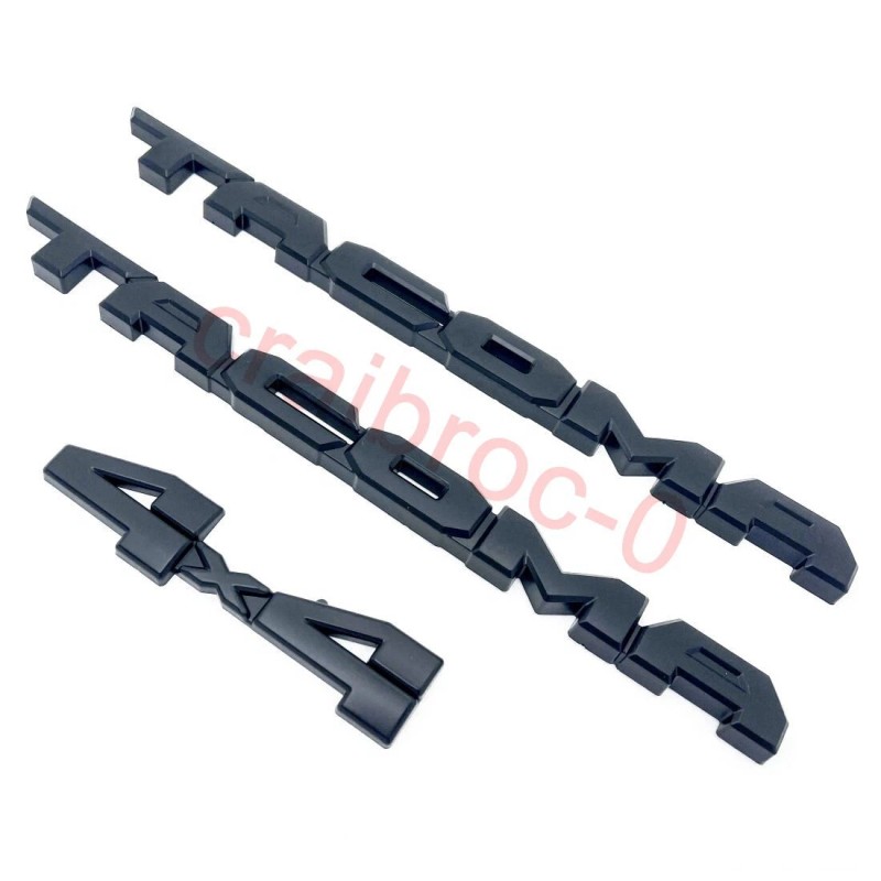 Toyota matte Black 2024 Tacoma BLACKOUT EMBLEM OVERLAY KIT SR