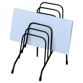 Fellowes Soporte tipo rejilla para colocar archivos. Seis secciones. 4 3/8 x 6 1/2 x 7 3/4 pulgadas. Color negro, Negro