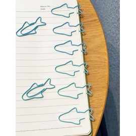 Cute Paper Clips, 30PCS Sardine Shaped Paper Clips Animal Bookmarks Clips, Assorted Colors, Fun Office Gifts for Women Men Coworkers Teachers Students Girls Boys, Back to School Supplies Stuff Gifts