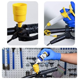 HQCM Mineral Oil for Hydraulic Disc Brake, Brake Bleed Kit for Hydraulic Bleed Kit Bicycle Brake Bleeding Kit for Shimano, Magura, Tektro