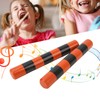 1 Pair Rhythm Sticks Wooden Case Iron Beads Sand Stick