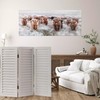 SOFE Wood Short Room Divider 3 Panel, 2.6 Ft Tall