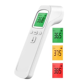 Forehead Thermometer for Adults Kids, Digital Thermometer with LCD Display, Fever Alarm, 32 Memories, ℃ / ℉, No-Touch Forehead Thermometer for Adults Kids Baby