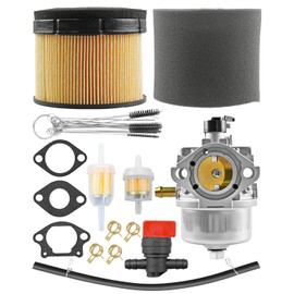 Carburetor Carb Kit Fit for Kawasaki FJ180V 4 Stroke Engine Toro 22188TE 22298 22189, Air Filter Clips Pipe Cleaning Tool Gaskets Replace 15004-0962 15004-7010 15003-7132 15004-0993